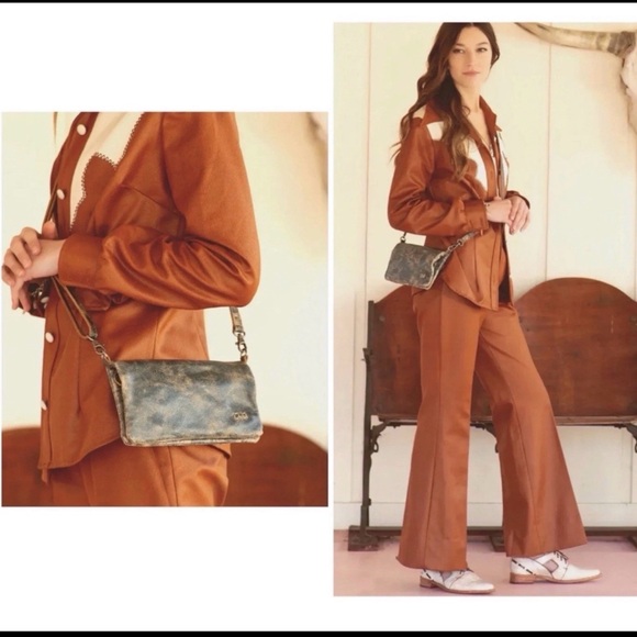 NWT Bed Stu Leather Cadence Wallet Wristlet Crossbody Bag Black Lux MSRP 175 - Picture 15 of 15